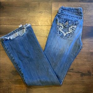 Big Star Flare Leg Jeans; Size 27L
